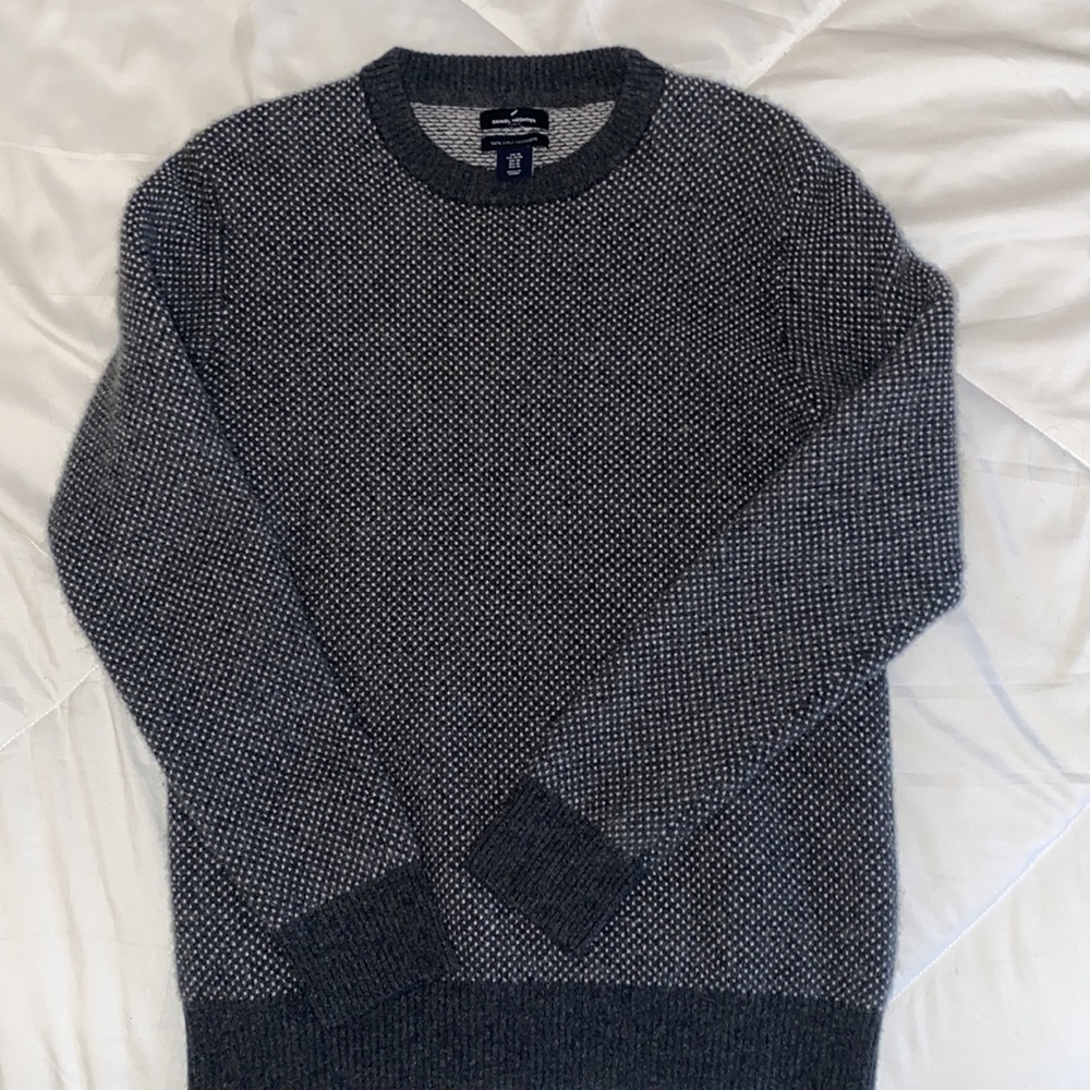 Daniel Hechter Grey Cashmere Sweater Medium